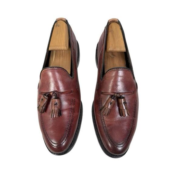 Allen Edmonds Grayson Burgundy Oxblood Tassel Loafers Leather Men\'s Shoe 6.5 D main image 10